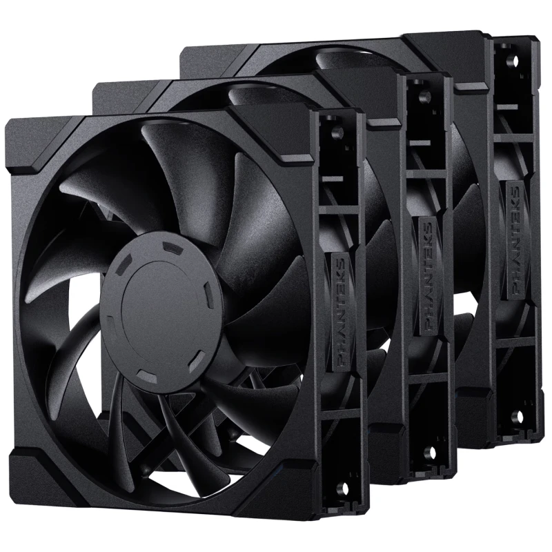 Image of Phanteks M25 Gen2 120mm High-Airflow PWM Triple Fan Pack - Black - PH-F120M25_G2_BBK01_3P