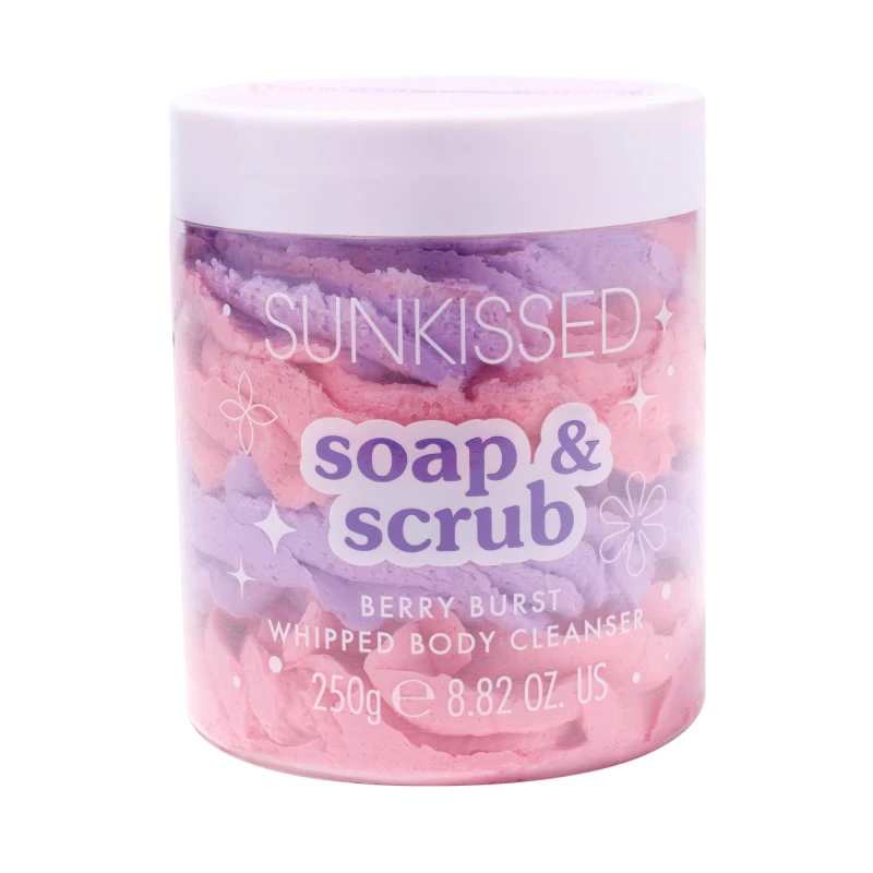 Image of Sunkissed Soap & Scrub Berry Burst Whipped Body Cleanser 250g