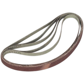 Image of Sealey 12mm x 456mm Sanding Belt 12mm x456mm 120g Pack of 5