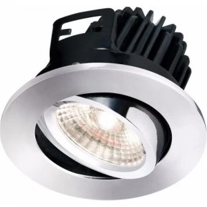 Image of KnightsBridge FireKnight Tilt 7W IP20 LED Downlight With Chrome Bezel - Cool White