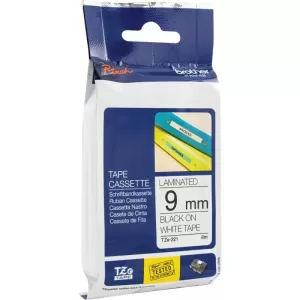 Image of Brother P-touch TZe-221 Black On White Label Tape 9mm x 8m