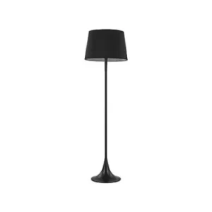 Image of London 1 Light Floor Lamp Black, E27