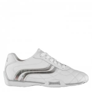 Image of Lonsdale Camden Ladies Trainers - White/Silver