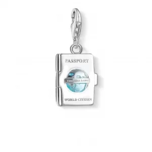 Image of Thomas Sabo Passport Charm Turquoise 925 Sterling Silver Jewellery