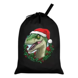 Image of Grindstore Festive Rex Christmas Santa Sack (One Size) (Black)