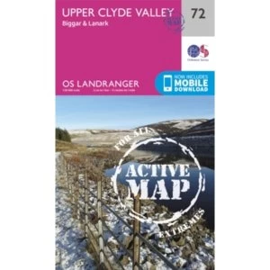 Image of Upper Clyde Valley, Biggar & Lanark by Ordnance Survey (Sheet map, folded, 2016)