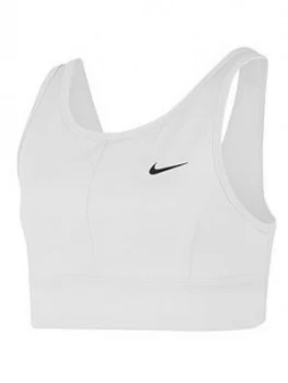 Image of Nike Older Girls Swoosh Luxe Bra - White
