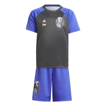 Image of adidas Marvel Black Panther Set Kids - Carbon / Sonic Ink