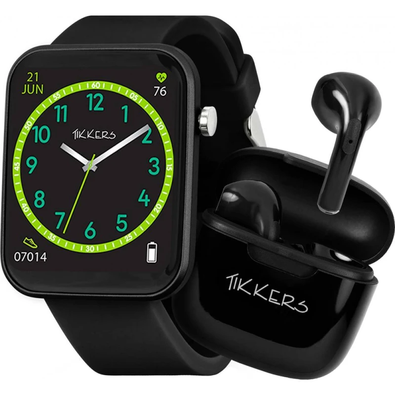 Image of Tikkers TKS13-0032-SET Series 13 35mm Watch in Black Unisex One Size