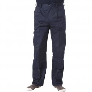 Image of Apache Mens Industry Trousers Navy Blue 40" 33"