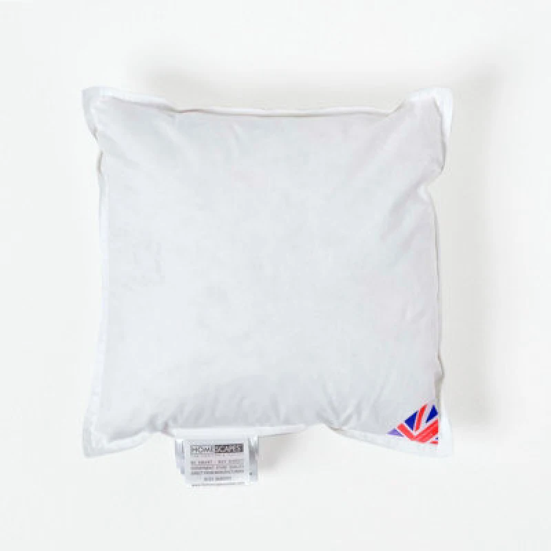 Image of Homescapes Duck Down Cushion Pads Inner Insert Filler Machine Washable 35 X 35cm (14 X 14")