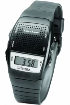 Image of Unisex Lifemax Talking Voice Memo Watch 428BLK