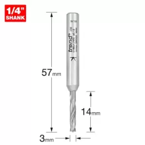 Image of Trend CRAFTPRO Router Dowel Drill 3mm 14mm 1/4"
