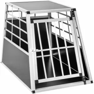 Image of Tectake - Dog crate single - dog cage, puppy crate, dog travel crate - 65 x 90 x 69.5cm - black