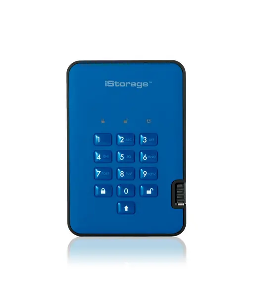 Image of iStorage diskAshur² SSD 8TB Blue Secure Portable Solid State Drive |