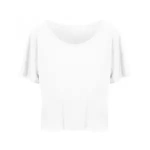 Image of Ecologie Womens/Ladies Daintree EcoViscose Cropped T-Shirt (S) (Arctic White)