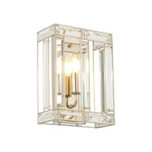 Image of Vestal Square Wall Lamp, E14, Polished Nickel