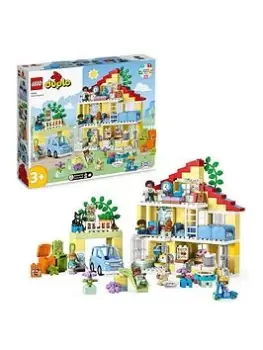 Image of Lego Duplo 3In1 Family House Set With Toy Car 10994