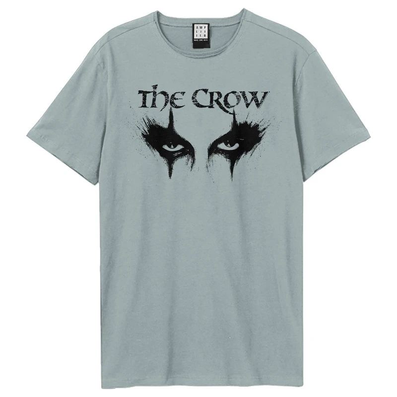 Image of Amplified Amplified Men Eyes The Crow T-Shirt in Pale Blue Size: X-Small Pale Blue XS Male 5063652561942