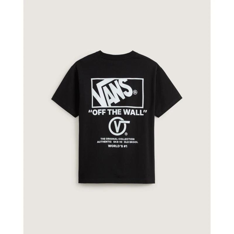 Image of Vans Stacked Back Graphic T-Shirt Black/White L