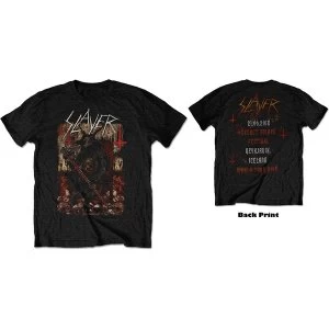 Image of Slayer - Hellthrone 21/06/18 Iceland Event Mens X-Large T-Shirt - Black