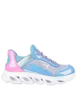 Image of Skechers Flex Glide Trainer, Blue, Size 2 Older