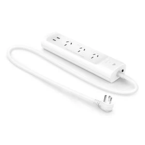 Image of TP-LINK (KP303) Kasa Smart WiFi Power Strip 3 Outlets 2 USB App/Voice Control Surge Protection UK Plug