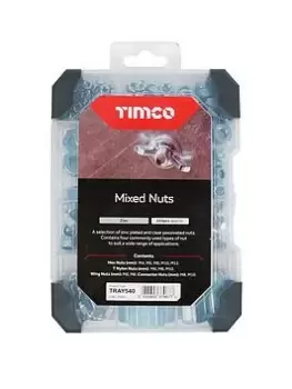 Image of Timco Nuts Zinc Mixed Tray - 243Pcs