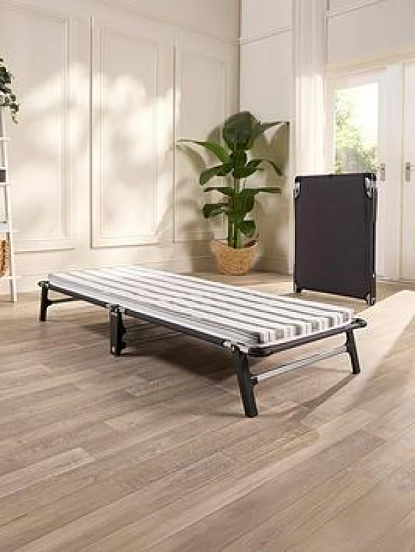 Image of Jaybe Jay-Be Me70 Mobile Folding Bed With Comfort Mattress, Single White WXVZ9 Unisex