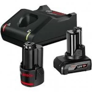 Image of Bosch Genuine PRO GBA 12v Cordless Li-ion Battery 2ah and Charger Kit 2ah