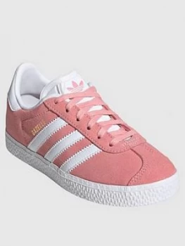Image of adidas Originals Childrens Gazelle Trainers - Pink, Size 2