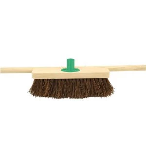 Image of Charles Bentley 30cm Stiff Bassine Broom Head with Handle Bracket