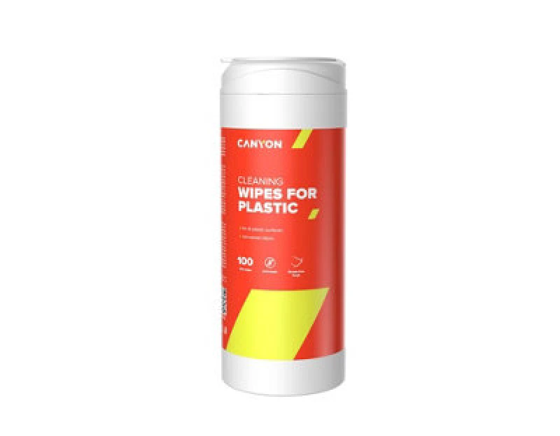 Image of Canyon Ccl12 Wipes For Plastic Surfaces 100 Pcs