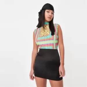 Image of Missguided High Neck Top - Multi