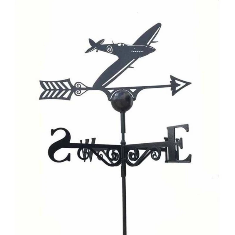 Image of Poppy Forge Spitfire Weathervane - Steel - L53 x W61 x H88cm - Black Unisex