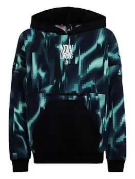 Image of adidas Unisex Junior Gaming Arkd3 Hoodie - Green/Blue, Green/Blue, Size 15-16 Years