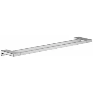 Image of AddStoris Bathroom Double Towel Rail Chrome Wall Mounted Modern 648mm - Chrome - Hansgrohe