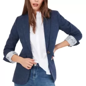 Image of Joules Womens Bramble Recycled Fashionable Wool Blazer UK 10- Bust 35', (89cm)