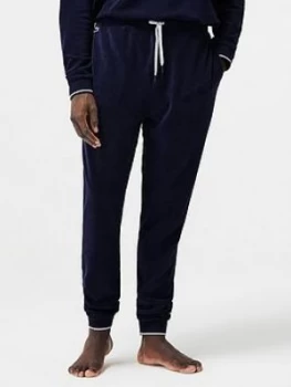 Image of Lacoste Cuffed Lounge Bottoms - Blue Size M Men