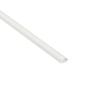 Image of D Line White 10mm Semi-circle Decorative trunking (L)2m