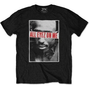 Image of Tupac - All Eyez Unisex Medium T-Shirt - Black