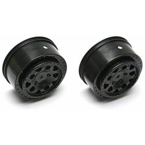 Image of Team Associated AE91101 4x4 KMC Hex Wheels, Black