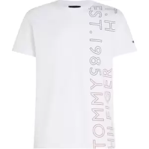 Image of Tommy Hilfiger Off Placement Tee - White