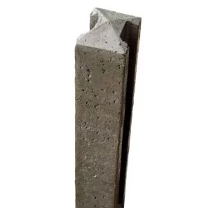 Image of Forest Garden Concrete Fence Post (H)2.36M (W)90mm Grey