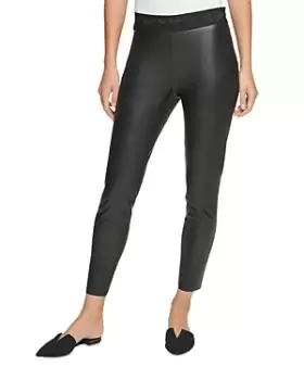 Image of DKNY Faux Leather Leggings