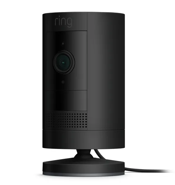Image of Ring Stick Up (Generation 3) Plug-In Indoor / Outdoor Wireless Full HD Night-Vision Security Camera - Black