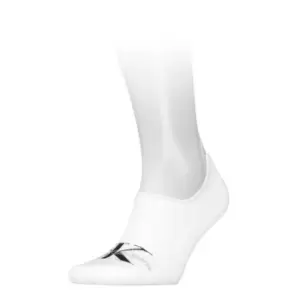 Image of Calvin Klein Klein Invisible Foot High Socks Mens - White