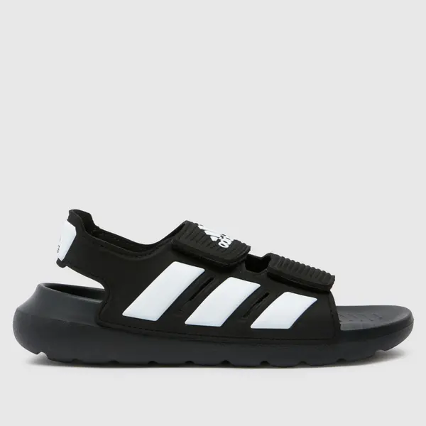 Image of adidas Black & white altaswim 2.0 Junior sandals Black/white UK 11