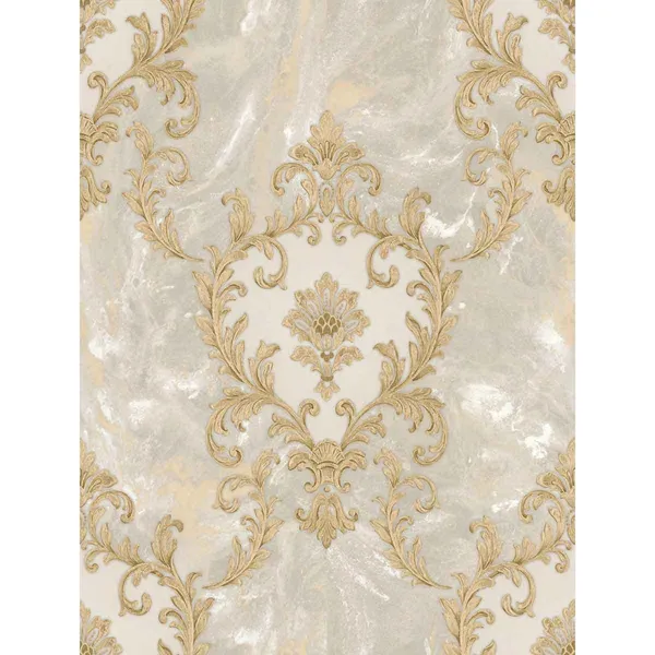 Image of Rasch Sienna Damask Beige Wallpaper 534368