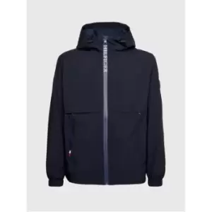 Image of Tommy Hilfiger Th Protect Sail Hooded Jacket - Blue